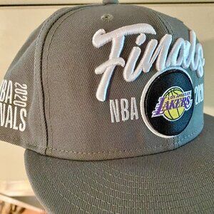 Rare New Los Angeles Lakers 2020 NBA Finals Locker Hat Cap Gray ALTERNATE 9Fifty